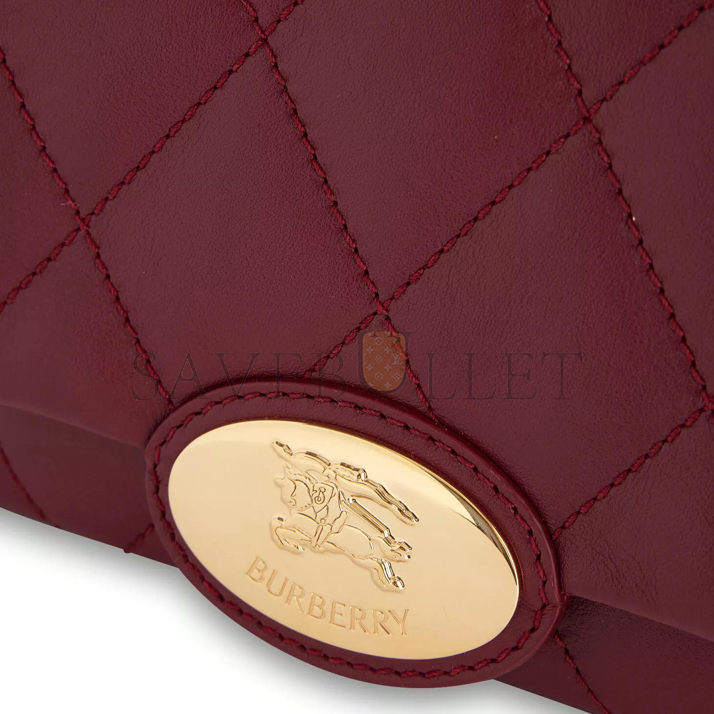 Bv*b*rry small strand quilted leather shoulder bag 81112601 (20.5*16*7.5cm)